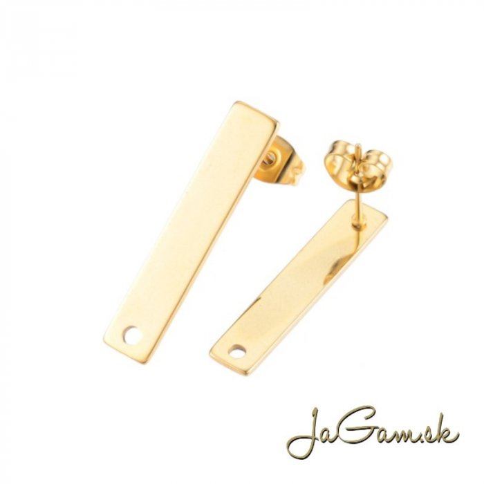 Náušnicové puzety 25mm CHIRURGICKÁ OCEĽ, 2ks (CH1695g)